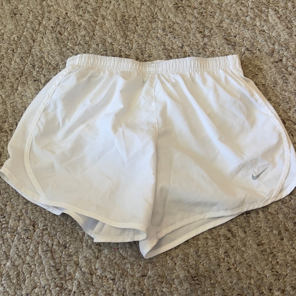 Nike Girls White Athletic Shorts